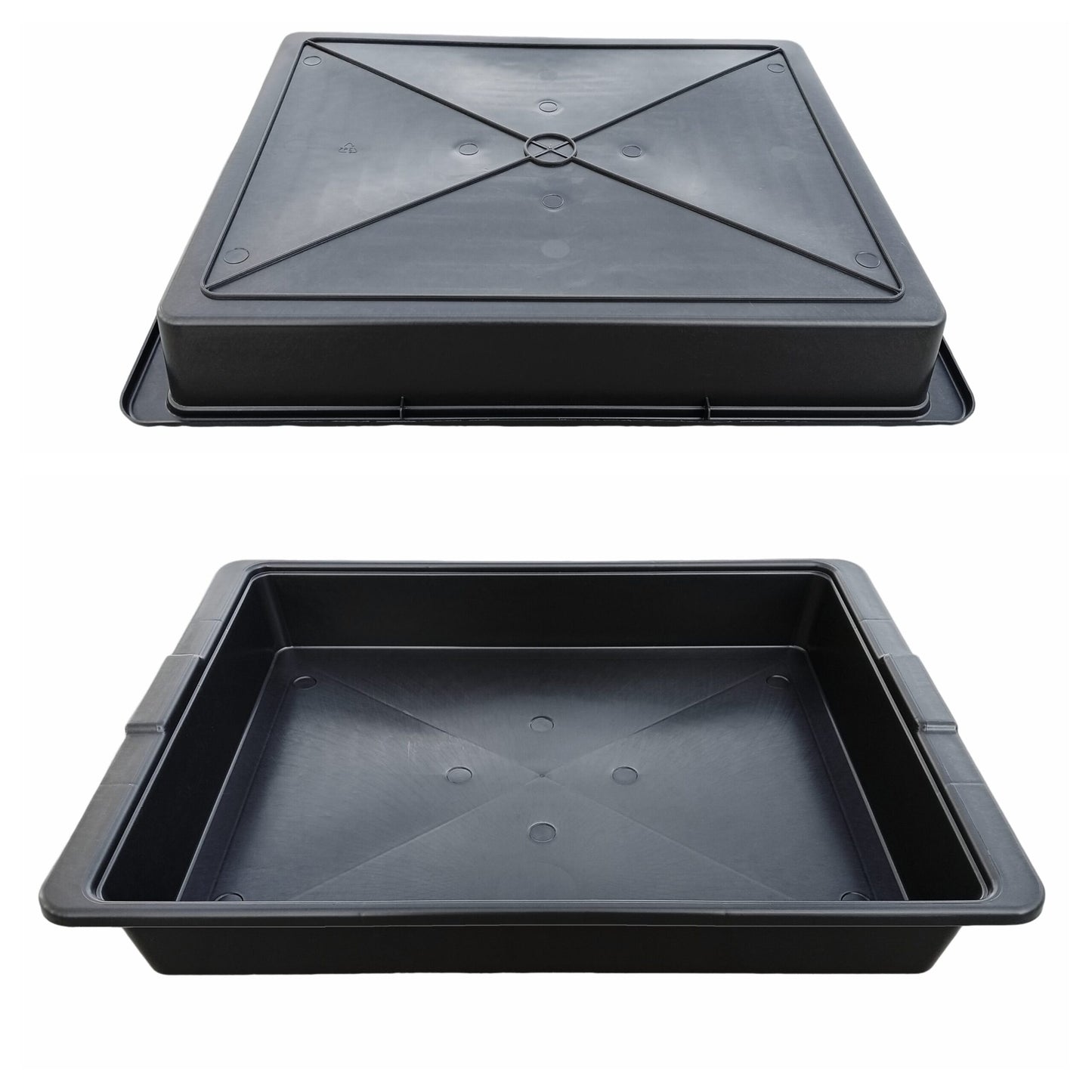 Bandeja de riego 57 x 42 x 9 cm Negro